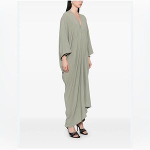 Rick Owens Women Tommy Kite Gown in Green Size 6